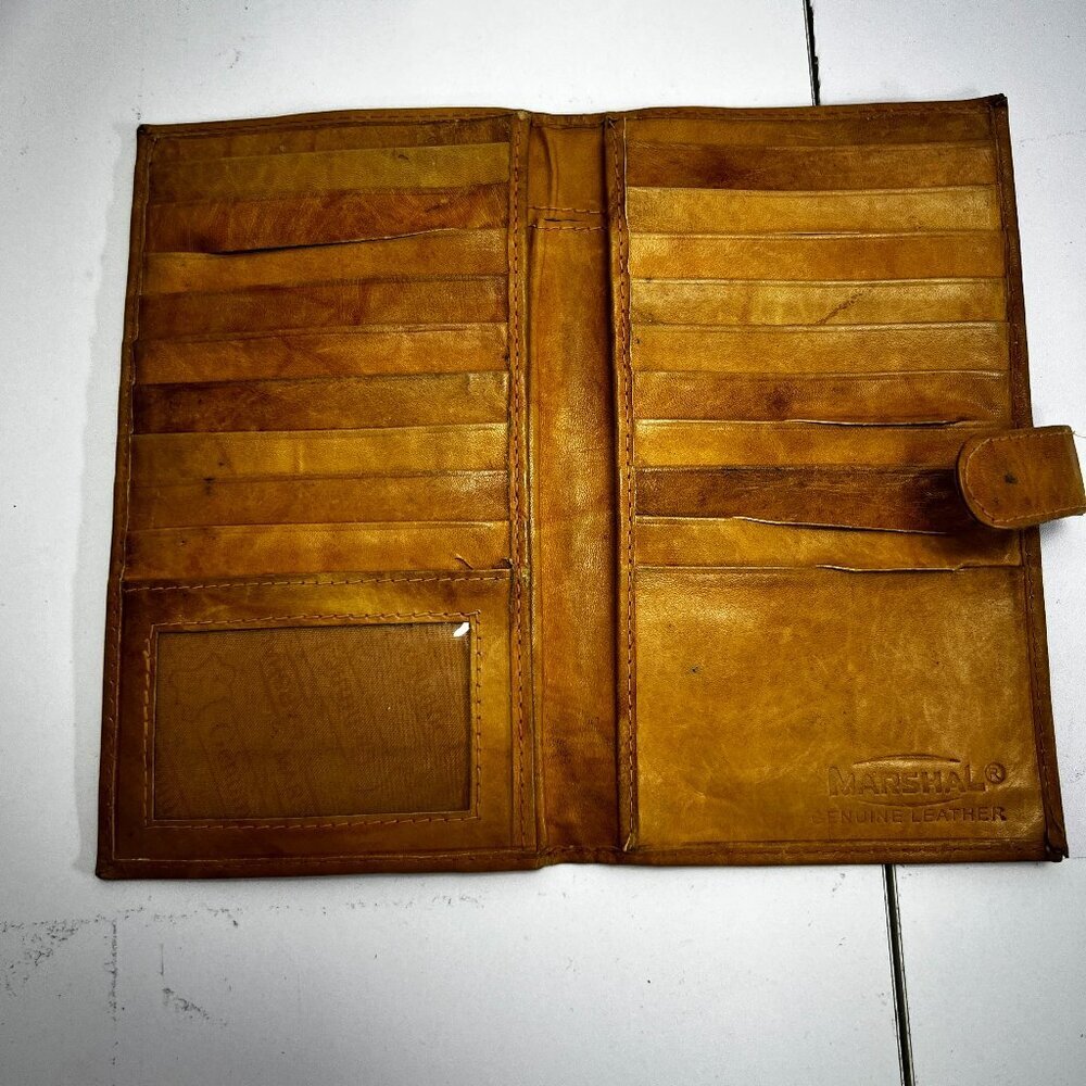 Vintage Marshal Credit Card Wallet Genuine Leather
